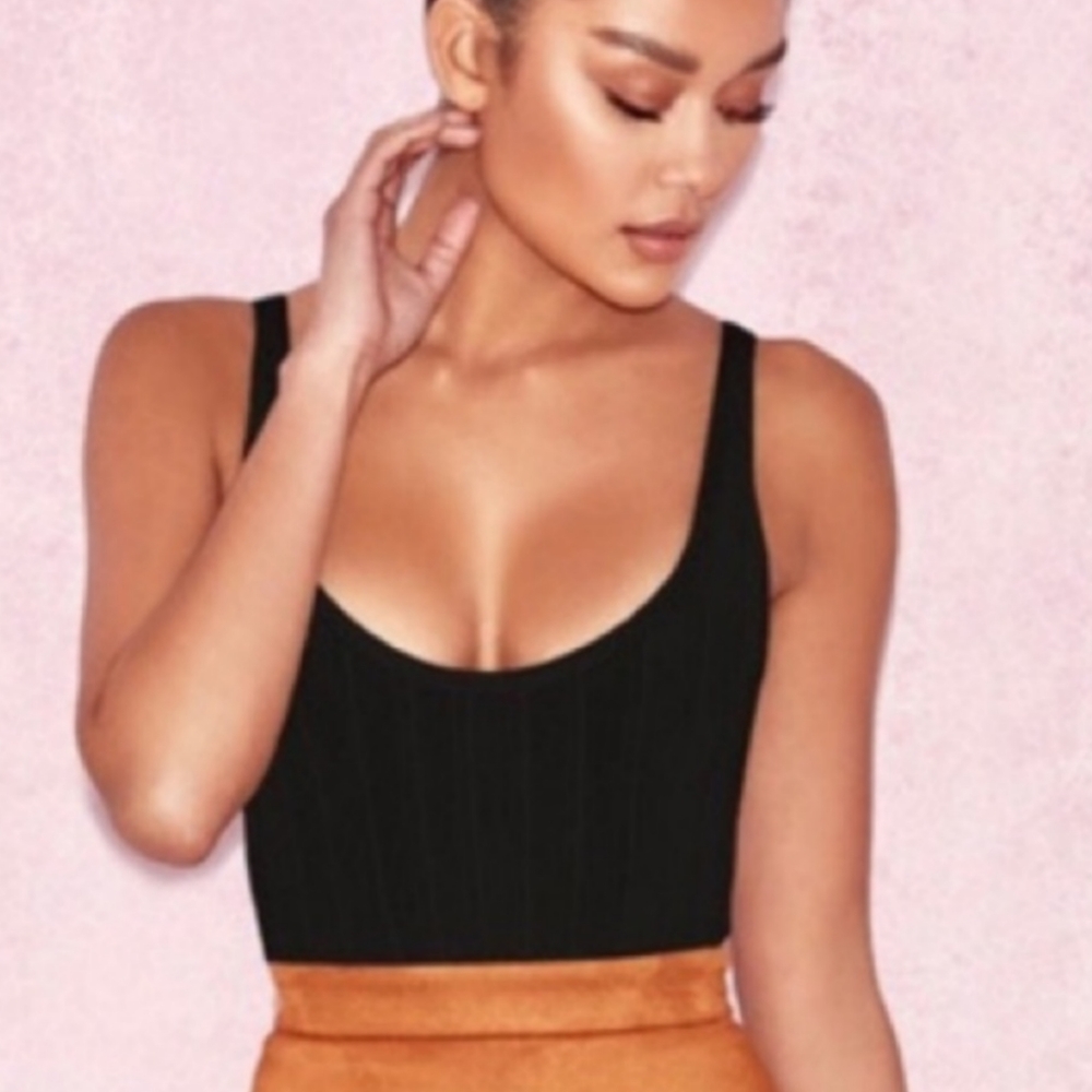 House of CB London Perle Ribbed Bodysuit